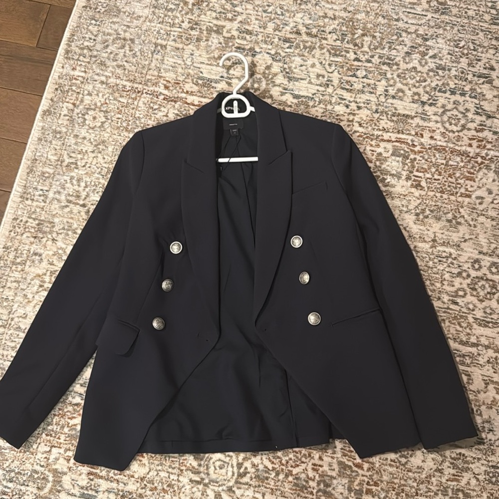 Express Navy Blue Blazer with Buttons